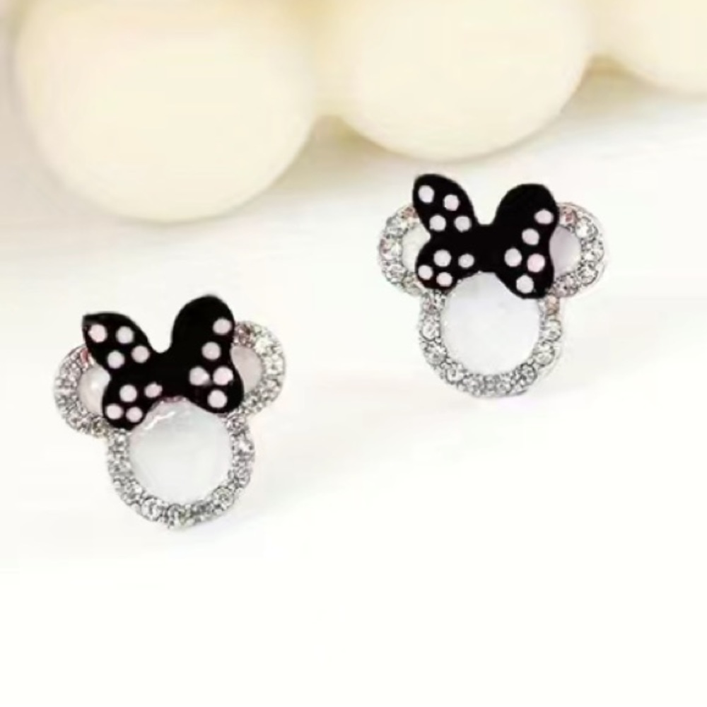 Black Minnie Mouse Earrings